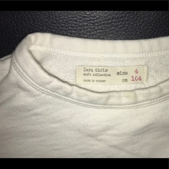 Zara Girls Sequin Flamingo Sweater Size 4 - Picture 5 of 6